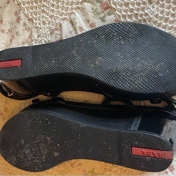 Prada platform wedge patent leather - Picture 7 of 11